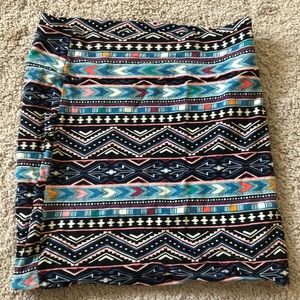 Aztec Print Pencil Skirt